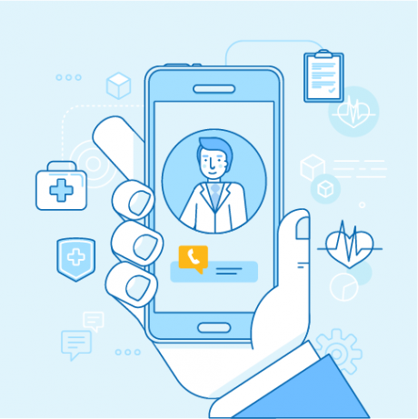 Employee health plan options on mobile