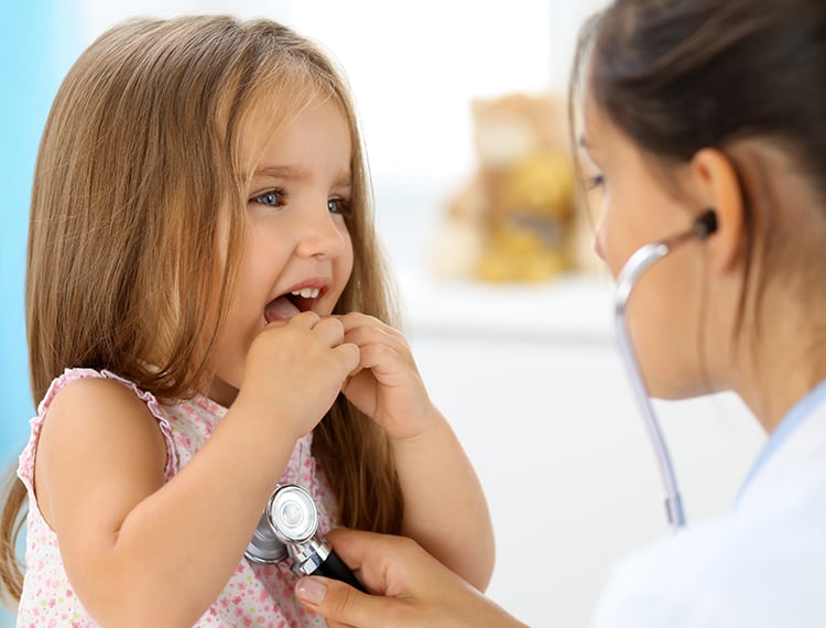 Patient consulting with a doctor